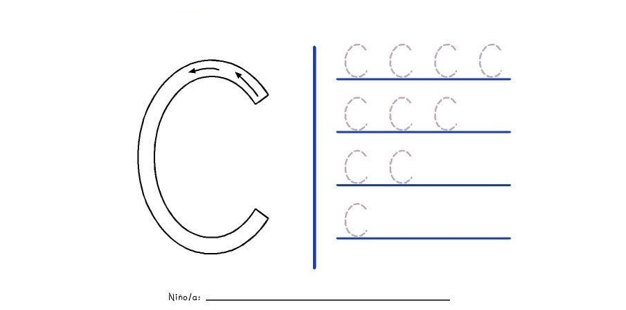 Fichas de la C mayúscula 1