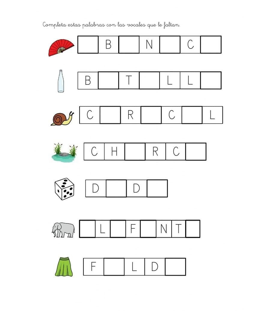 Fichas de consonantes para estudiar 2