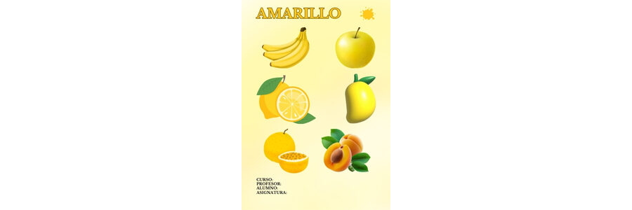 Fichas de color amarillo para imprimir 1