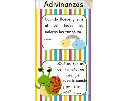 Dibujos, adivinanzas, lecturas y canciones para adquirir conocimientos sobre la naturaleza 1