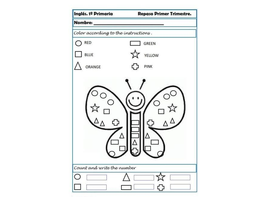 inglés 1 primaria relacionadas con las unidades infantiles 2