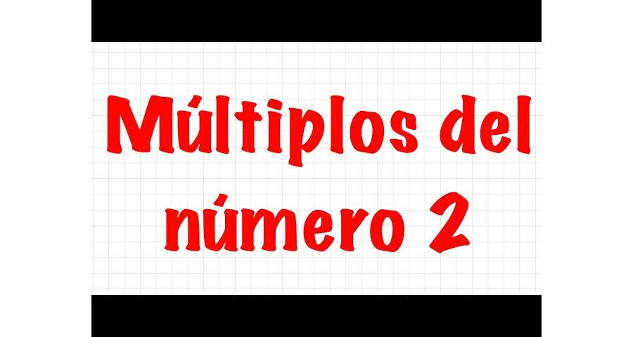 Múltiplos de 2 3