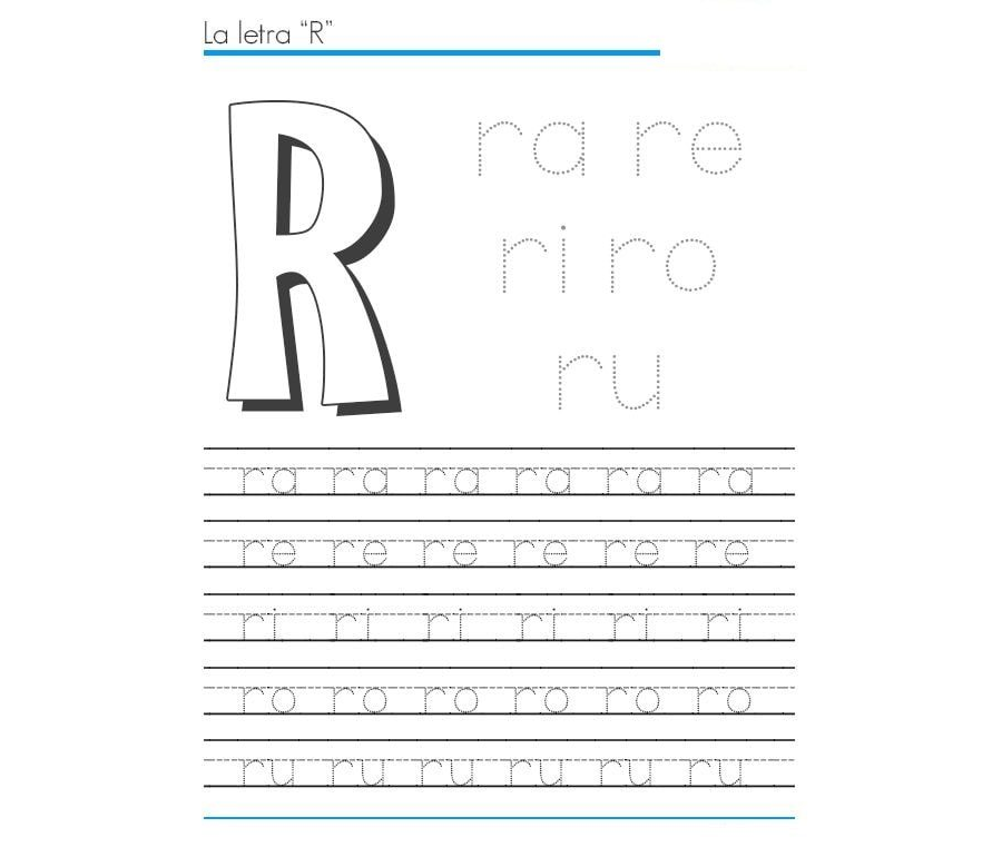 fichas de la R mayúscula 2