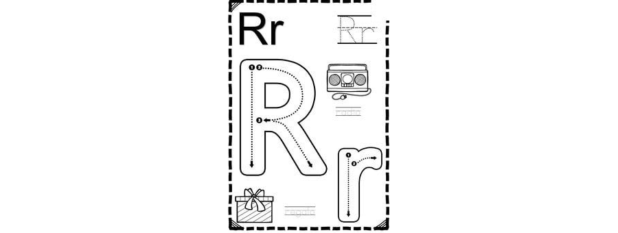 fichas de la R mayúscula 3