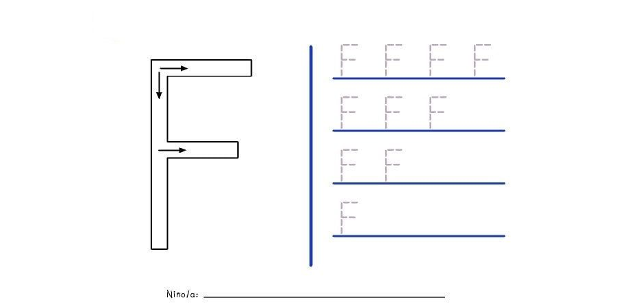 Fichas de la F mayúscula 1