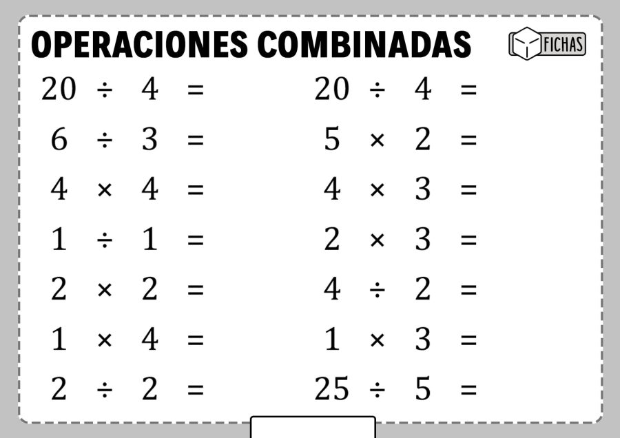 Operaciones Combinadas 3