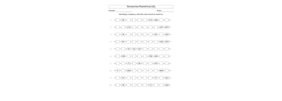 Números y operaciones matemáticas 2